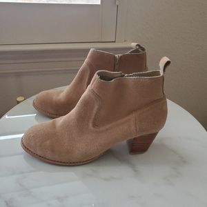 Dolce Vita Suede Booties in Nude